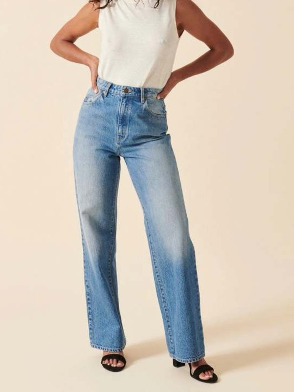 ROLLA'S Heidi High Rise Loose Straight Leg Jeans